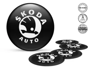 Skoda Ruota Adesivi Edizione Stile Silicone Lusso